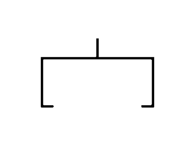 Canal c/ 1 aleta 40 x 90 x 1,8 mm